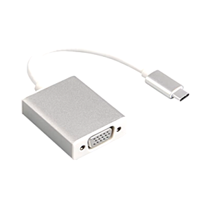 Adapter USB-C to VGA silver 15 cm