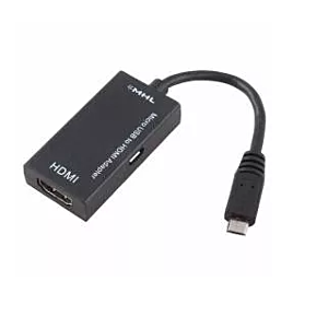 Adapter micro USB to HDMI 0.15m black