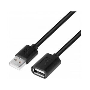 USB extension cable USB AM-AF 1.8 m black