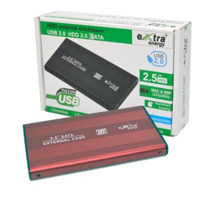 HDD Rack eXtra+ Energy, 2.5"  USB 2.0 Red