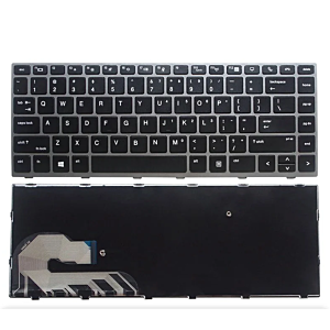 Laptop keyboard HP Elitebook 745 840 846 G5 G6 no pointer silver