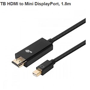 Cable TB adaptor HDMI - mini DisplayPort 1,8 m black