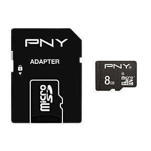 PNY 8GB MicroSD Card with adapter Class 10