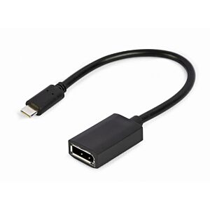 Adapter USB Type-C to DisplayPort  4K 15 cm black