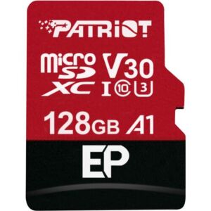 Memory Card microSDXC Patriot EP 128GB Class 10 UHS-I U3 V30 A1 + Adaptor SD