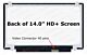 Laptop display 14.0 inch slim HD++ 1600x900 N140FGE-LA2 with brakets 40 pin 