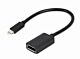 Adapter USB Type-C to DisplayPort  4K 15 cm black