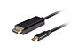 Cable  Lanberg USB-C(M)->HDMI(M) 4K 60HZ 3M black